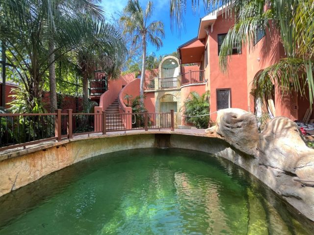 Part of the natural swimming pool