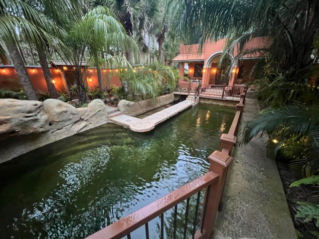 Pool at dusk
